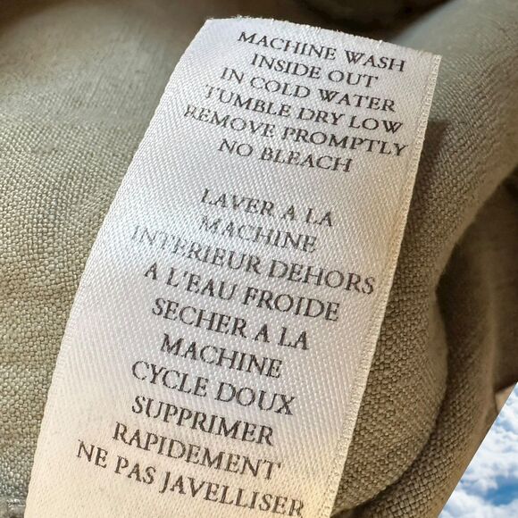 Frank & Eileen Kinsale Performance Pant In Sage Womens Flax Cotton Blend Size 4 - Picture 9 of 10